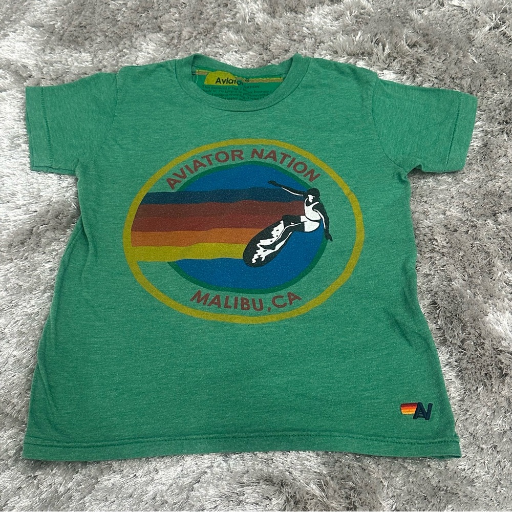 Boys Aviator Nation T-Shirt - Green